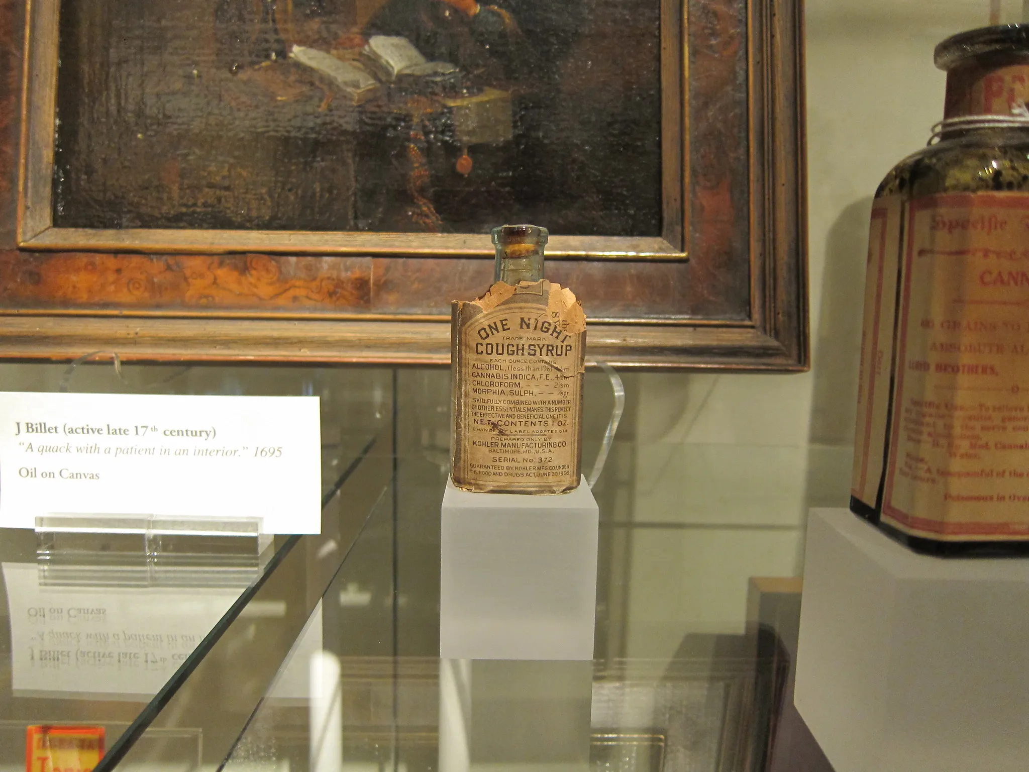 One Night Cough Syrup bottle with dangerous ingredients from the 1900s — Heapio