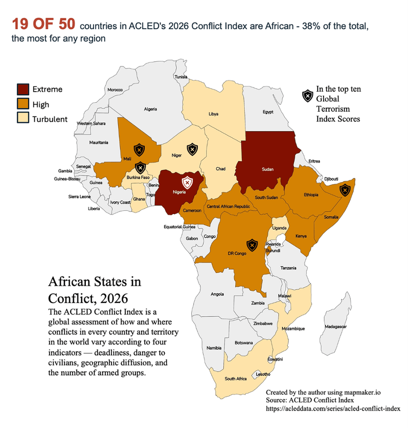 Two maps of Africa showing different metrics, illustrating the continent's diversity — Heapio