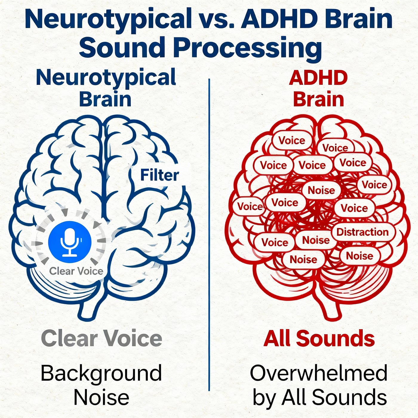 ADHD listening problems and auditory processing — Heapio