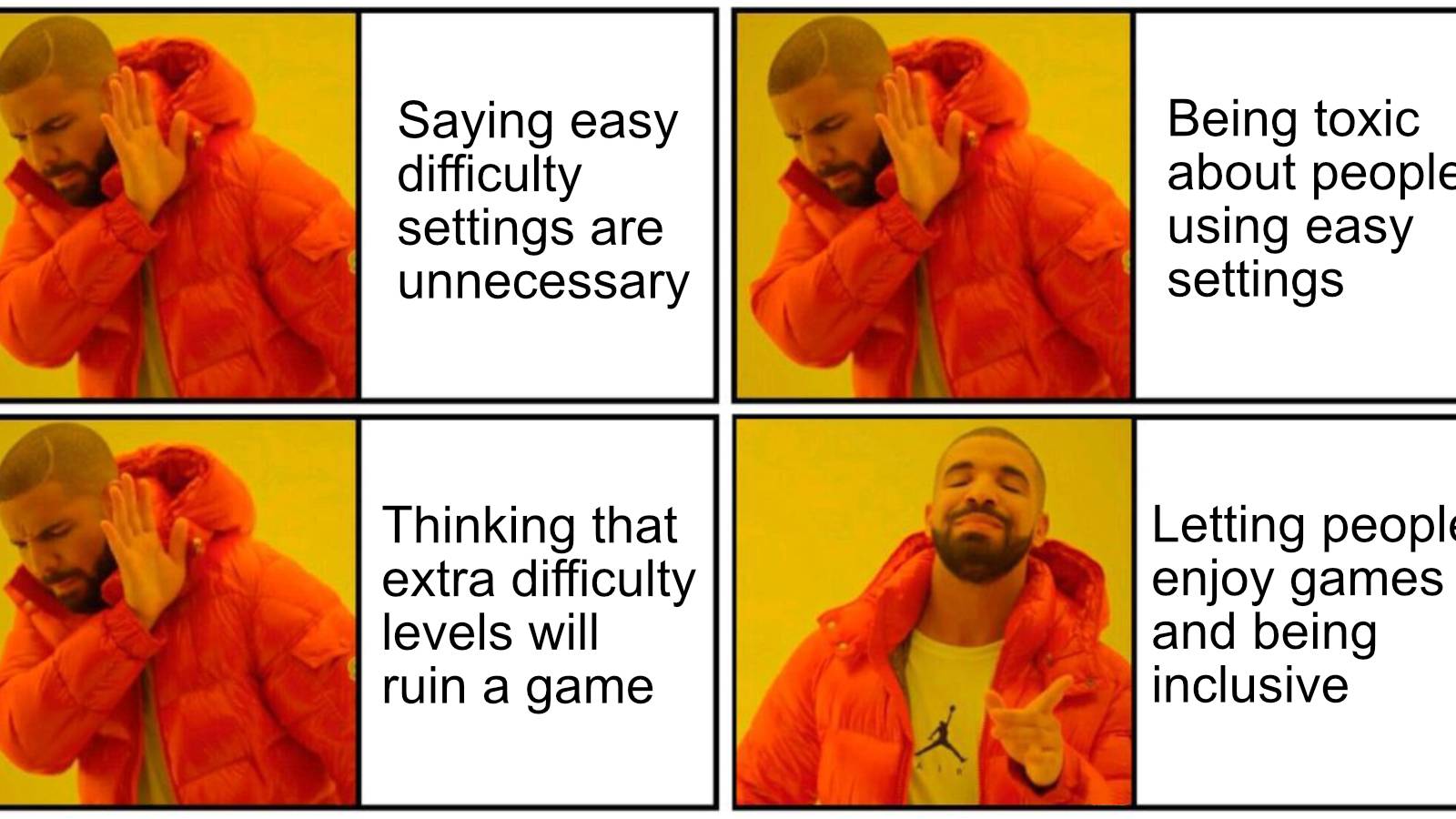 Accessibility options in games are often mislabeled as easy mode — Heapio
